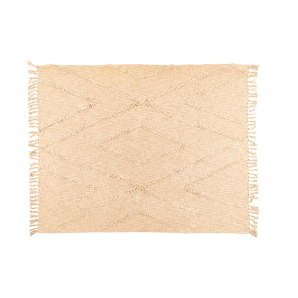 Bež pamučni prekrivač za bračni krevet 250x260 cm Sahara - Tiseco Home Studio-image-1