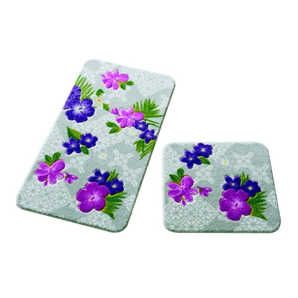 Set od 2 kupaonske prostirke Confetti Bathmats Tropical Purple