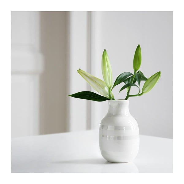 Bijela vaza od kamenine Kähler Design Omaggio, visina 12,5 cm-image-2