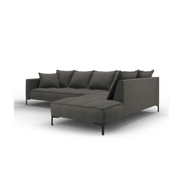 Tamno siva kutna garnitura Interieurs 86 Zelda, desni kut-image-3