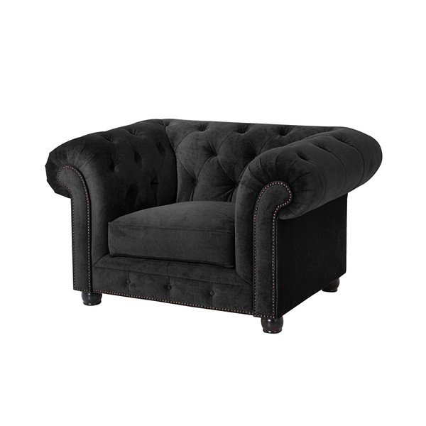 Crna stolica Max Winzer Orleans Velvet-image-1