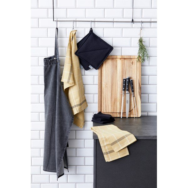 Žuti kuhinjski ručnik iz pamuka Södahl Geometric, 50 x 70 cm-image-4