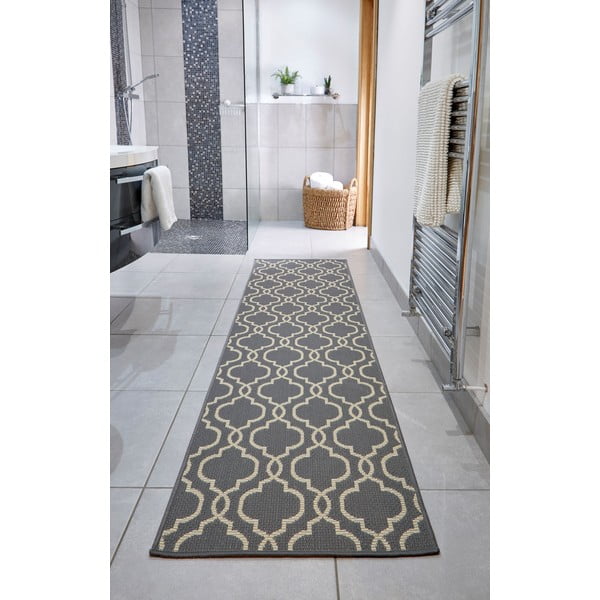 Sivo-bež vanjska staza 230x66 cm Milan - Flair Rugs-image-1