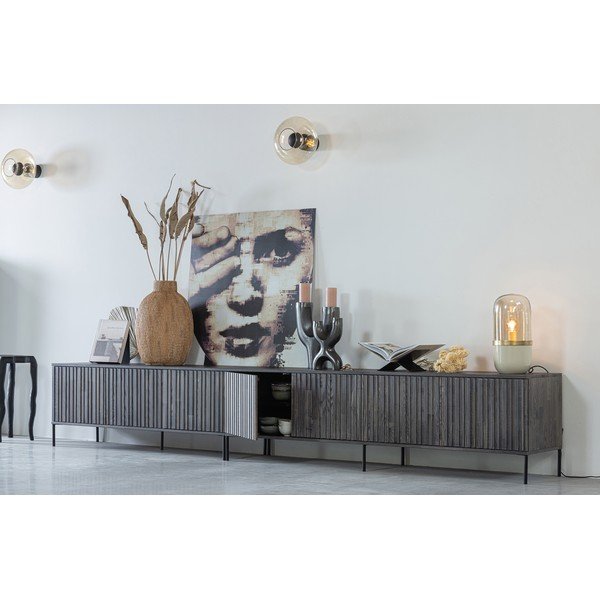 Smeđa TV komoda u dekoru jasena 150x56x44 cm Gravure – WOOOD-image-4