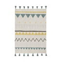 Krem periv/ručno rađen pamučan dječji tepih 140x200 cm Azteca Vintage Blue – Lorena Canals