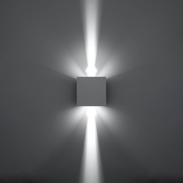 Bijela LED zidna lampa Pinio – Sollux-image-3