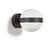 Crna zidna lampa ø 15 cm Anasol - Kave Home