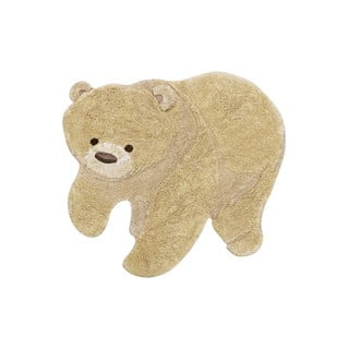Bež periv/ručno rađen pamučan dječji tepih 120x122 cm Bear – Lorena Canals