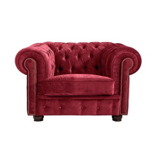 Crvena fotelja Max Winzer Norwin Velvet