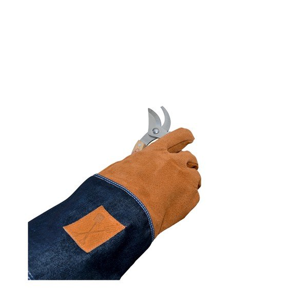 Plavo-narančaste vrtne rukavice sa zaštitom za zglobove Esschert Design Denim-image-4