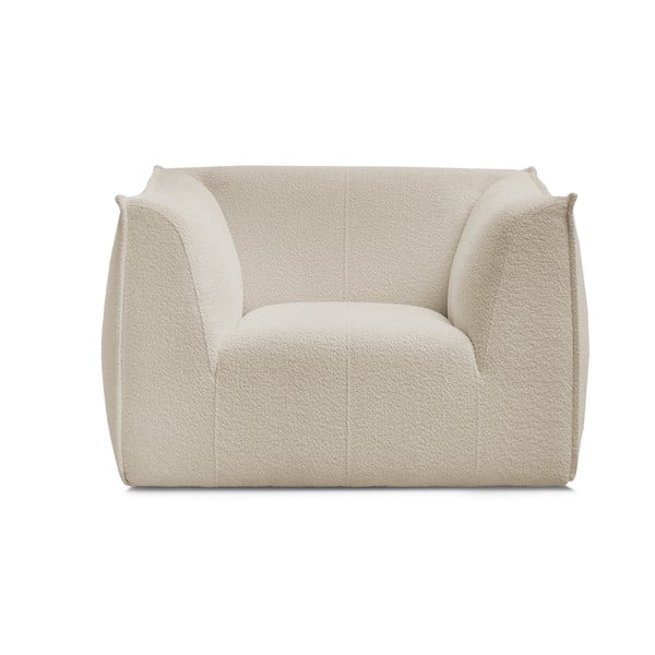 Bež fotelja od bouclé tkanine Giorgia – Bobochic Paris-image-3