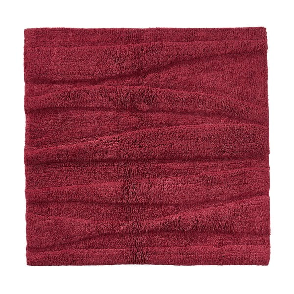 Vinocrvena prostirka za kupaonicu Zone Flow, 65 x 65 cm