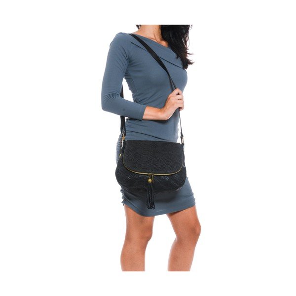 Crna kožna torba Roberta M Rosetta-image-3