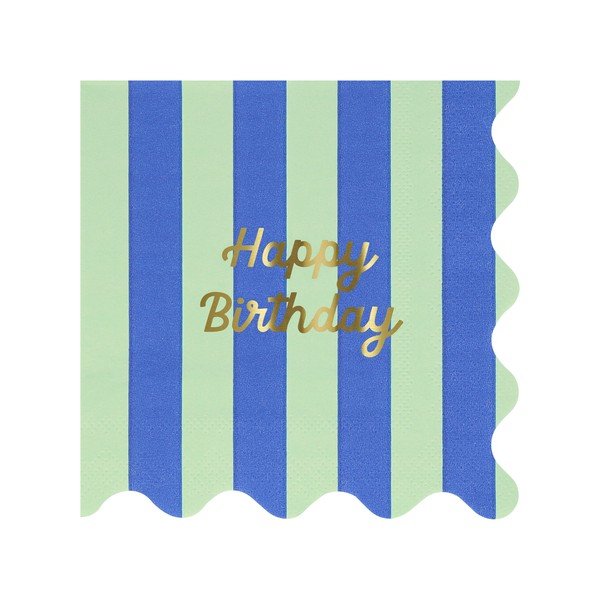 Papirnati ubrusi u setu 16 kom Happy Birthday – Meri Meri-image-2