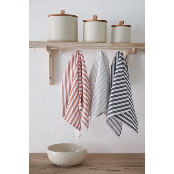 Pamučna kuhinjska krpa 2 kom 50x70 cm Stripes – Casafina-image-1