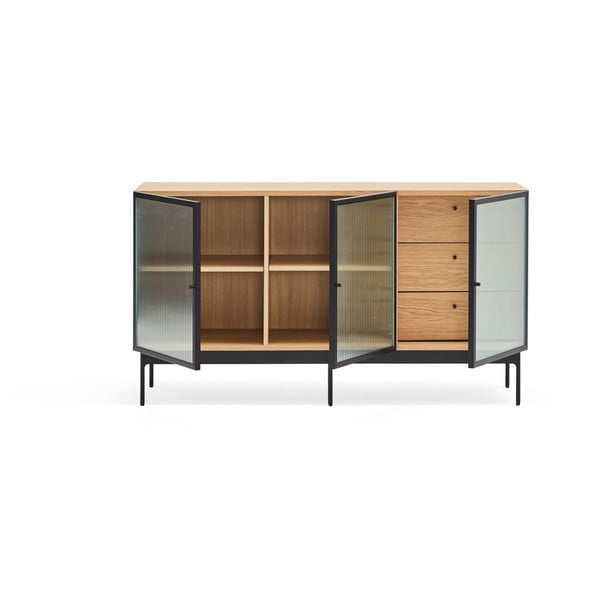 Komoda s hrastovim furnirom Teulat Blur, širina 140 cm-image-2