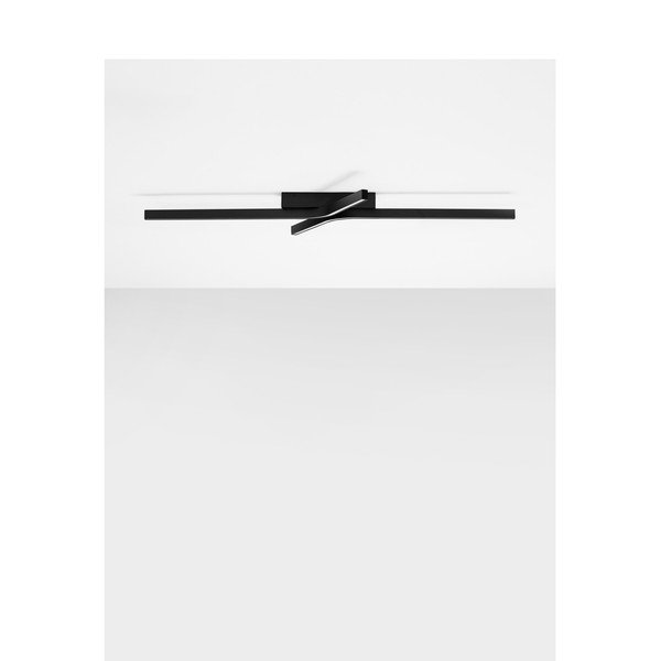 Mat crna LED stropna svjetiljka aluminijska s mogućnosti zatamnjivanja 50x100 cm Akro – Nova Luce-image-4