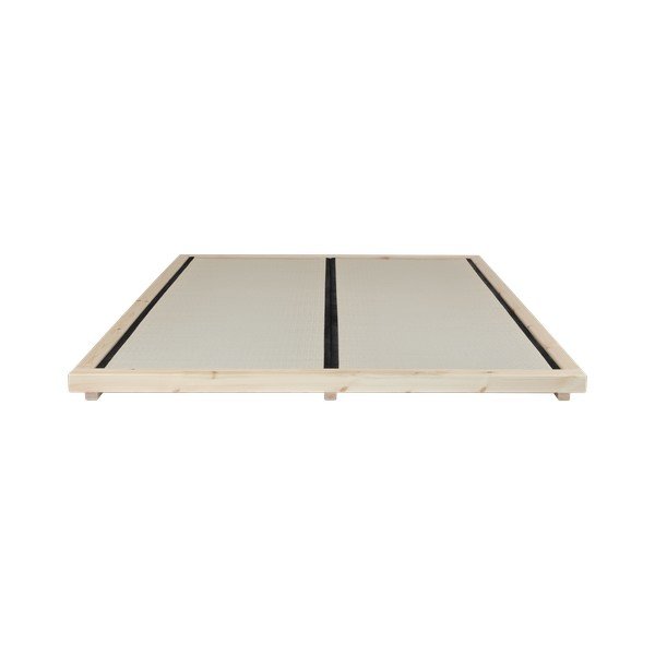 Bračni krevet od borovine s madracem i tatami Karup Design Dock Double Latex Natural Clear / Black, 160 x 200 cm-image-4