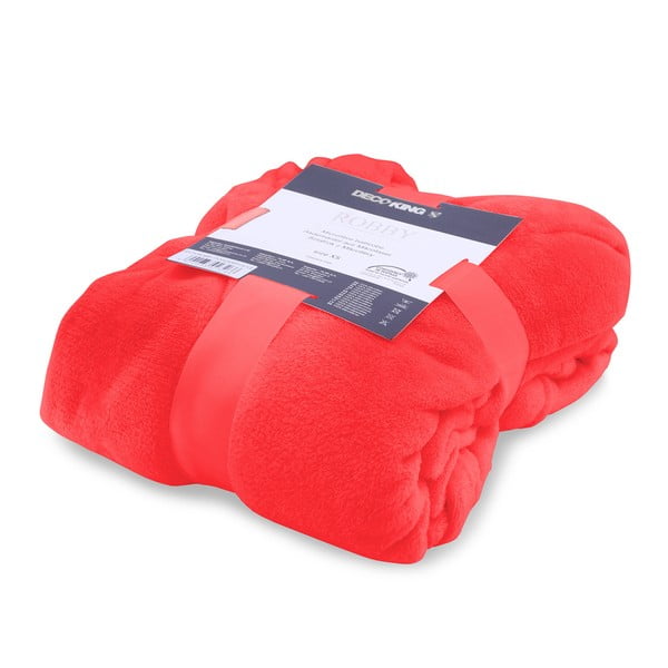 Crveni uniseks ogrtač od mikrovlakna DecoKing Robby, veličina M-image-1