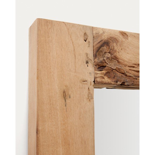 Zidno ogledalo s okvirom od masivnog drveta 50x120 cm Maden – Kave Home-image-4