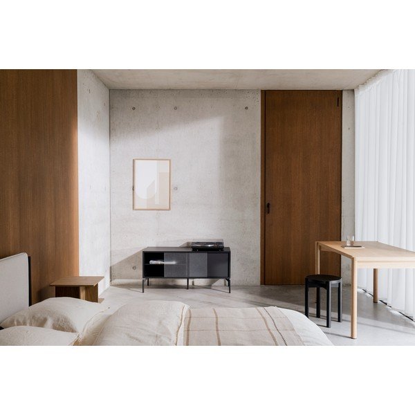 Crna TV komoda 116x55x42 cm Met Mini – noo.ma-image-4