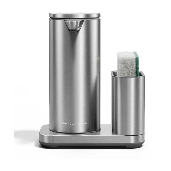Metalni automatski držač za deterdžente u srebrnoj boji – simplehuman-image-4