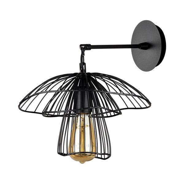 Crna zidna svjetiljka Squid Lighting Root, visina 36 cm-image-3