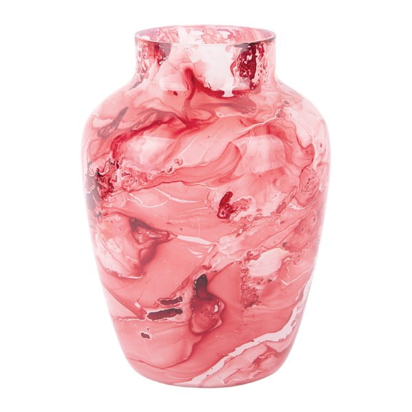 Svijetlo crvena staklena vaza Blended  – PT LIVING