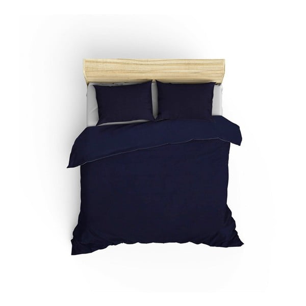 Plava posteljina za bračni krevet 200x200 cm Paint - Mijolnir