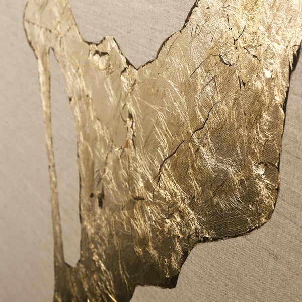 Ručno oslikana slika 90x120 cm Wild Horizon Gold – Malerifabrikken-image-2