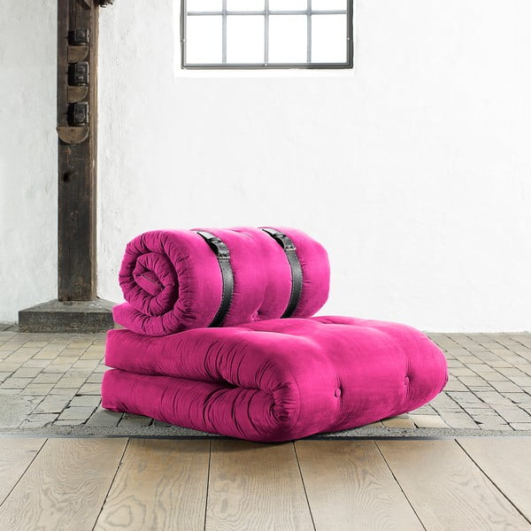 Fotelja/madrac na kopčanje, 70 cm, roza