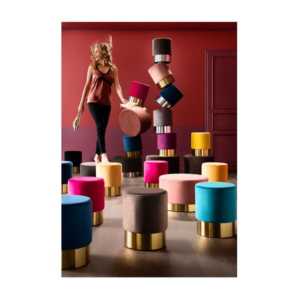 Ljubičasta stolica Kare Design Cherry, ∅ 35 cm-image-3