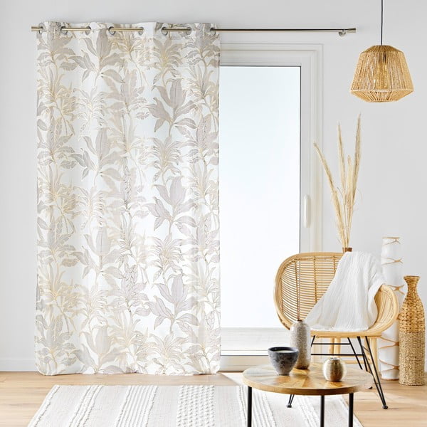 Bež/u zlatnoj boji prozirna zavjesa 135x240 cm Vayana – douceur d'intérieur-image-4