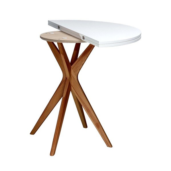 Okrugli proširiv blagovaonski stol 45x90 cm Jubi – Ragaba-image-3