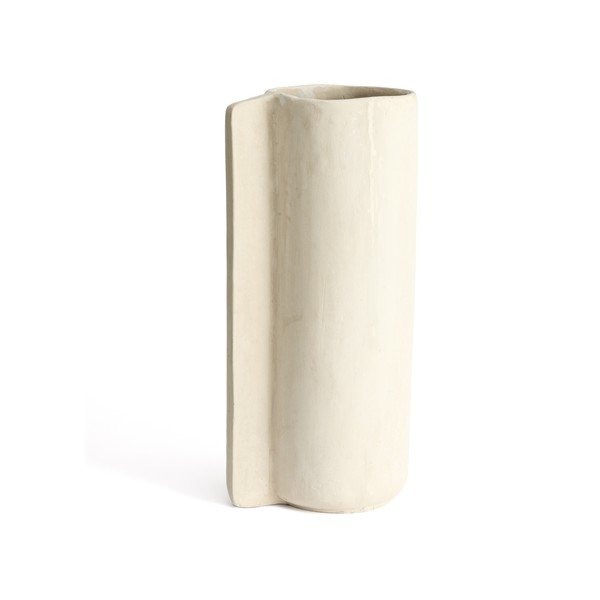 Krem visoka vaza od papier-mâché (visina 67 cm) Mireni – Kave Home
