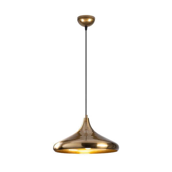 Viseća svjetiljka u zlatnoj boji s metalnim sjenilom ø 35 cm Nile – Opviq lights-image-2