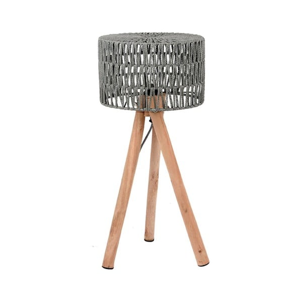 Siva stolna lampa od drveta manga LABEL51 Stripe