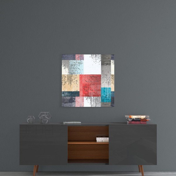 Staklena slika insigne patchwork, 40 x 40 cm-image-1