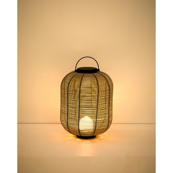 Smeđe-siva LED lanterna s USB (visina 36 cm) Saranella – Kave Home-image-4