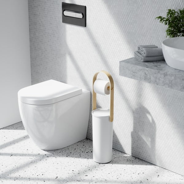 Bijeli plastičan držač za WC papir Bellwood – Umbra-image-1