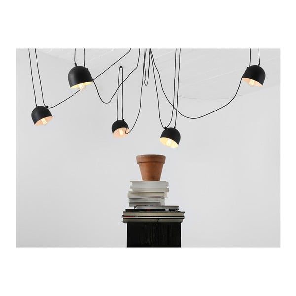 Crna viseća svjetiljka sa 6 žarulja CustomForm Popo-image-2