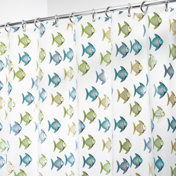 InterDesign Fishy tuš zavjesa, 180 x 200 cm-image-2