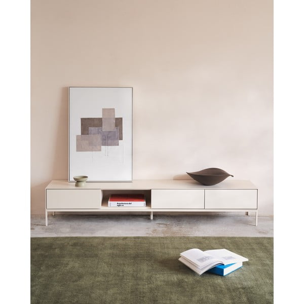 Bijela TV komoda 195x35 cm Vedrana – Kave Home-image-1