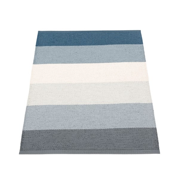 Plavi/krem unutarnji i vanjski tepih 70x100 cm Molly Ocean Grey – Pappelina