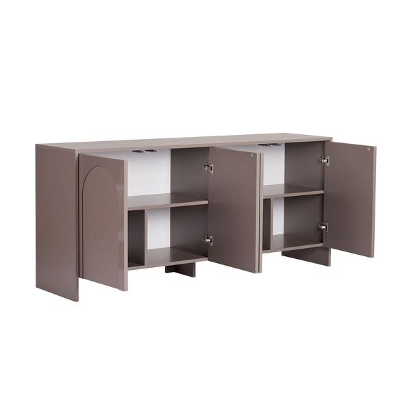 Smeđe-siva komoda 180x80x45 cm Arlen  – Kalune Design-image-4