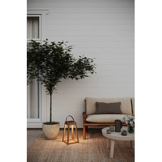 Smeđa LED lanterna sa solarnim panel/s USB za eksterijer (visina 54 cm) Nordic – Markslöjd