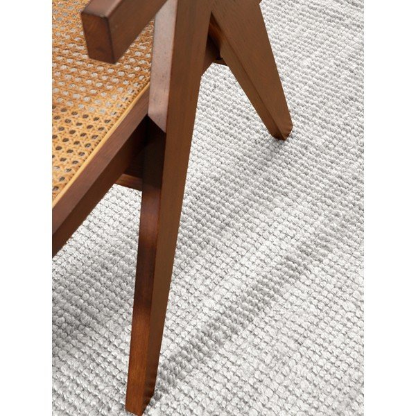 Svijetlo sivi obostrani/ručno rađen juten okrugao tepih ø 200 cm Bouclé Jaipur – Hanse Home-image-4