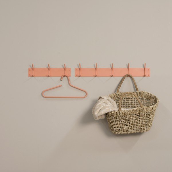 Metalna zidna vješalica u boji lososa 40 cm Fusion – Spinder Design-image-4