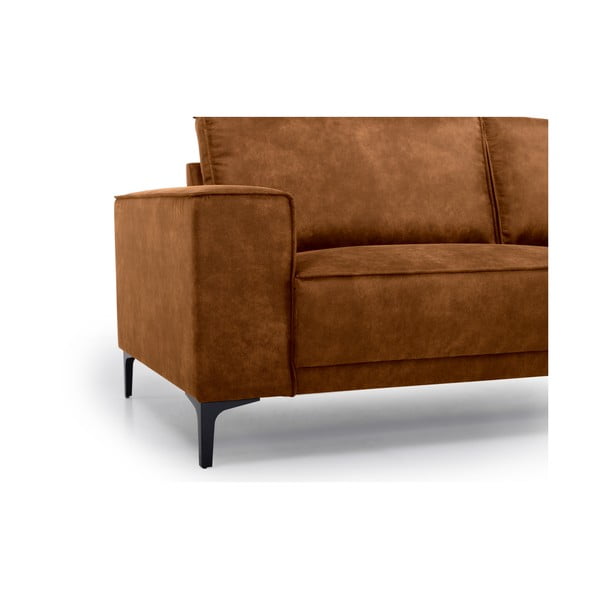 Konjak smeđa kutna garnitura od imitacije kože (s lijevim kutom/u obliku slova "U") Copenhagen – Scandic-image-4