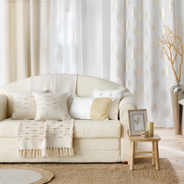 Bež pamučna zavjesa 140x240 cm Golden Sunset – douceur d'intérieur-image-4